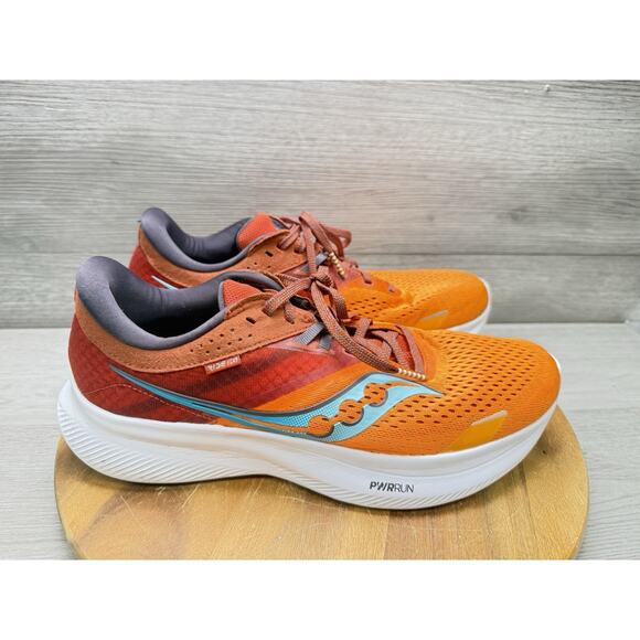 Saucony Men\'s Ride 16 Marigold/Lava Running Shoes S20830-25 Size 9 main image 8